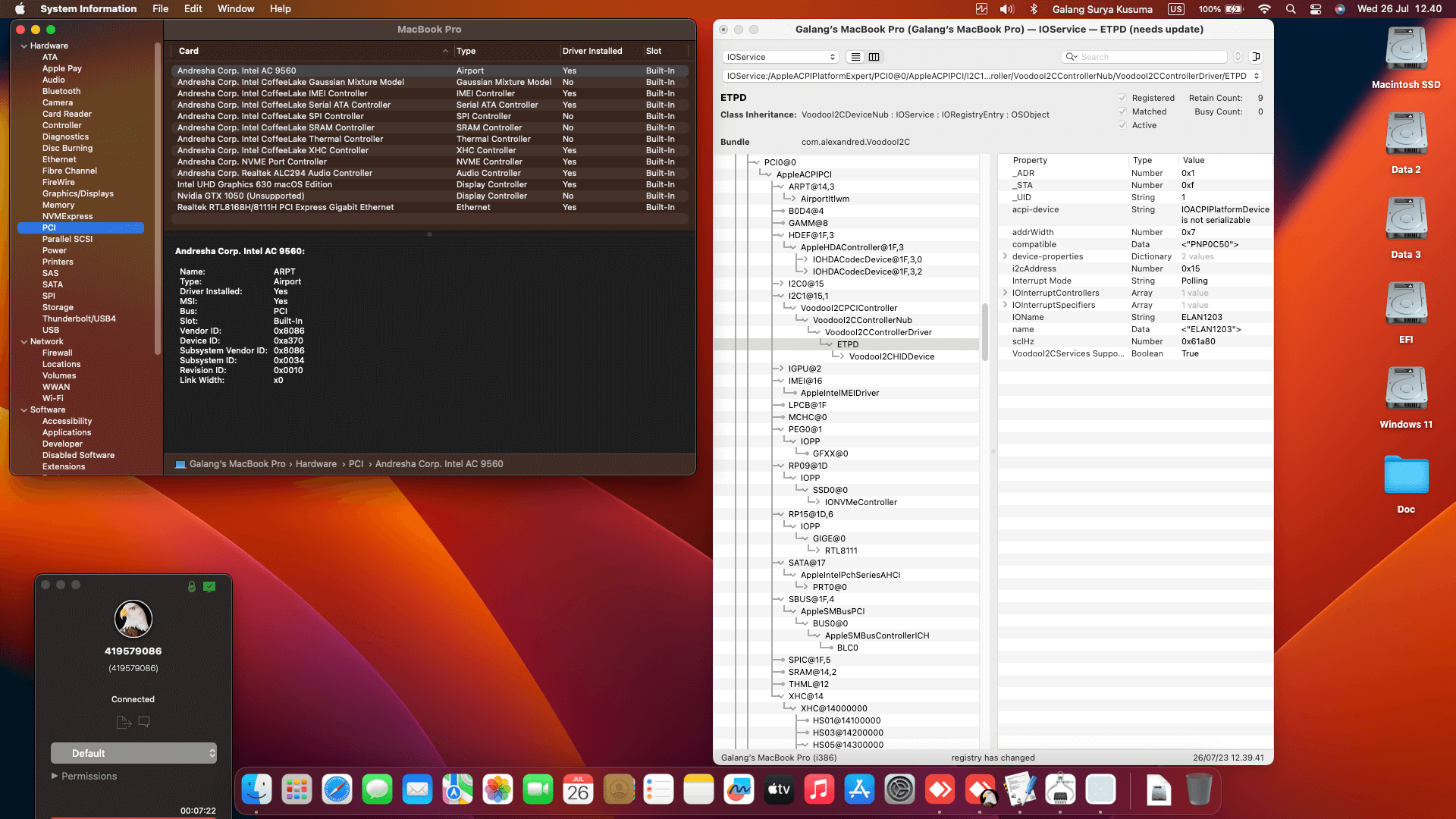 Asus ROG Strix III G531GD I505G3T 2nd [CoffeeLake   Intel UHD 630 + I2C]   OpenCore 1